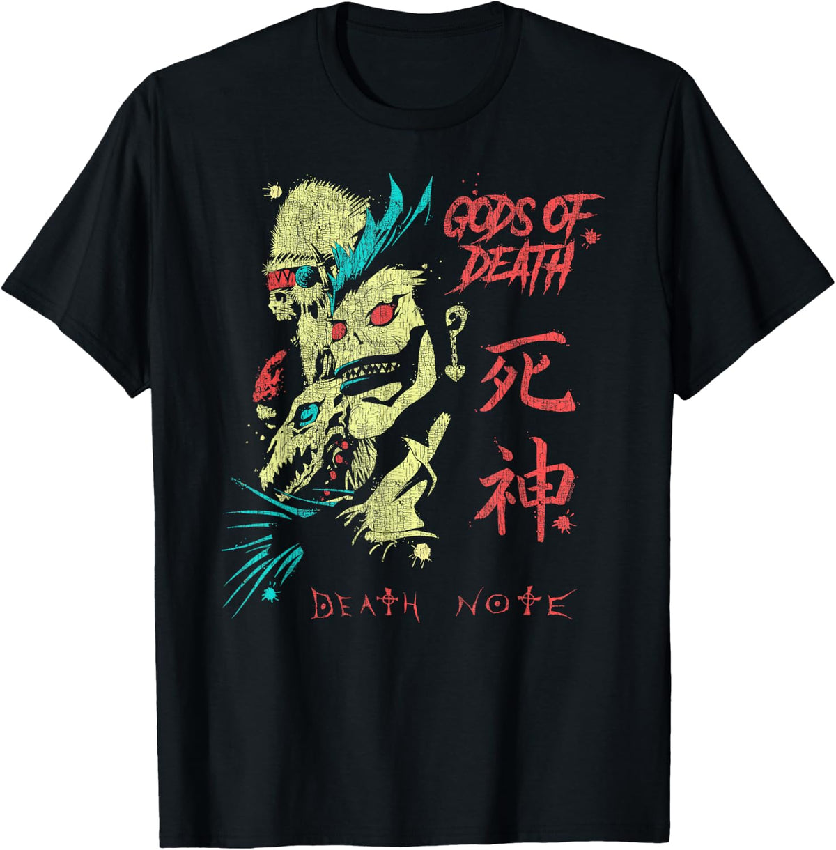 Death Note Vintage Style Shinigami Gods of Death Anime T-Shirt