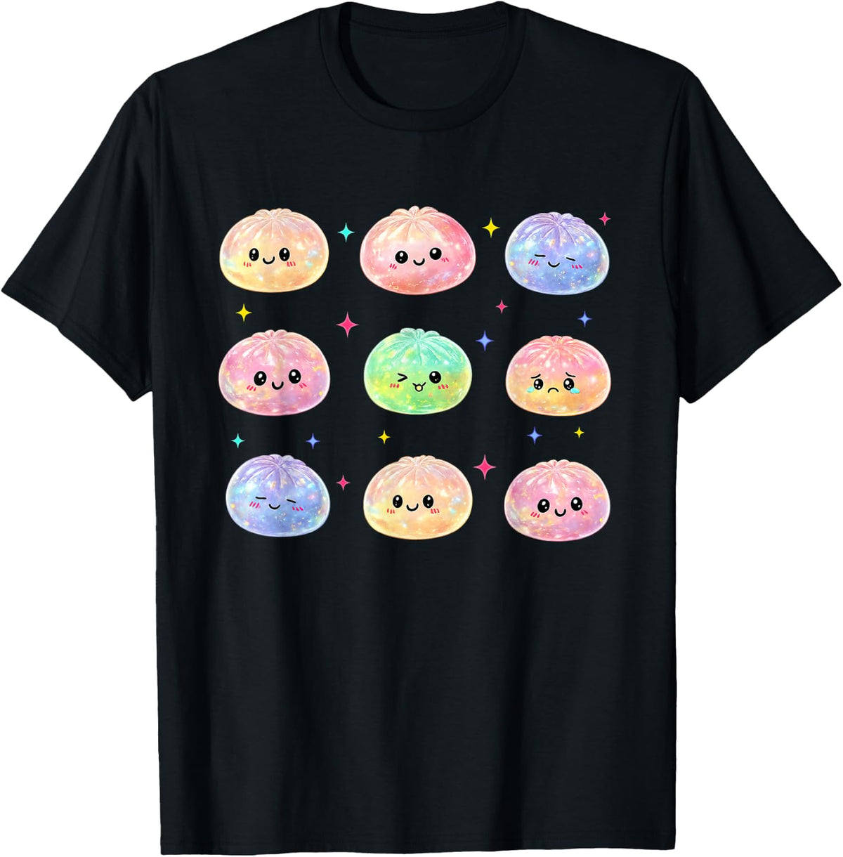 Kawaii Dumpling Cute Pastel Anime Dumpling Lovers Kids Girls T-Shirt