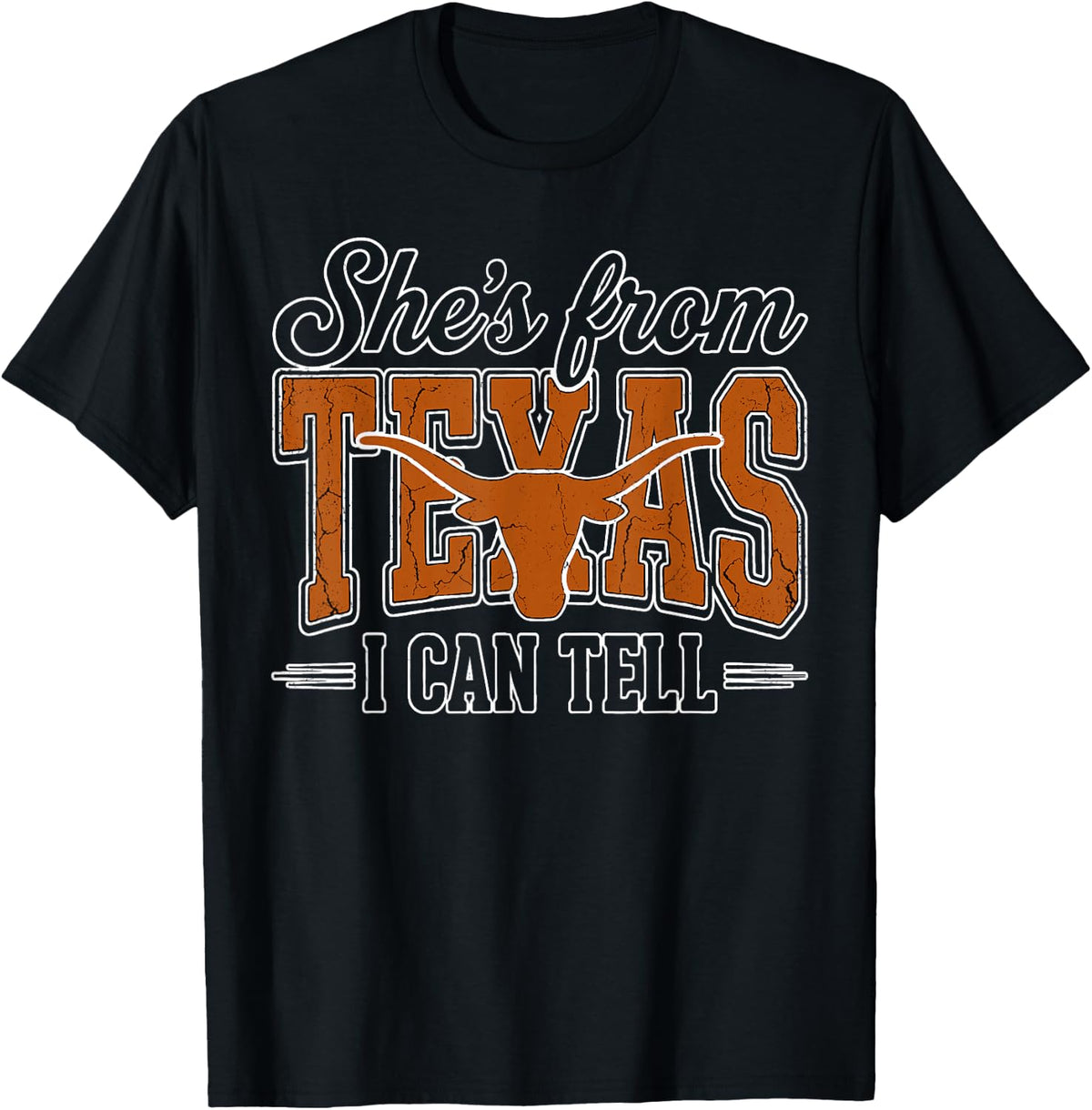 Can Tell She's from Texas Retro Country T-Shirt