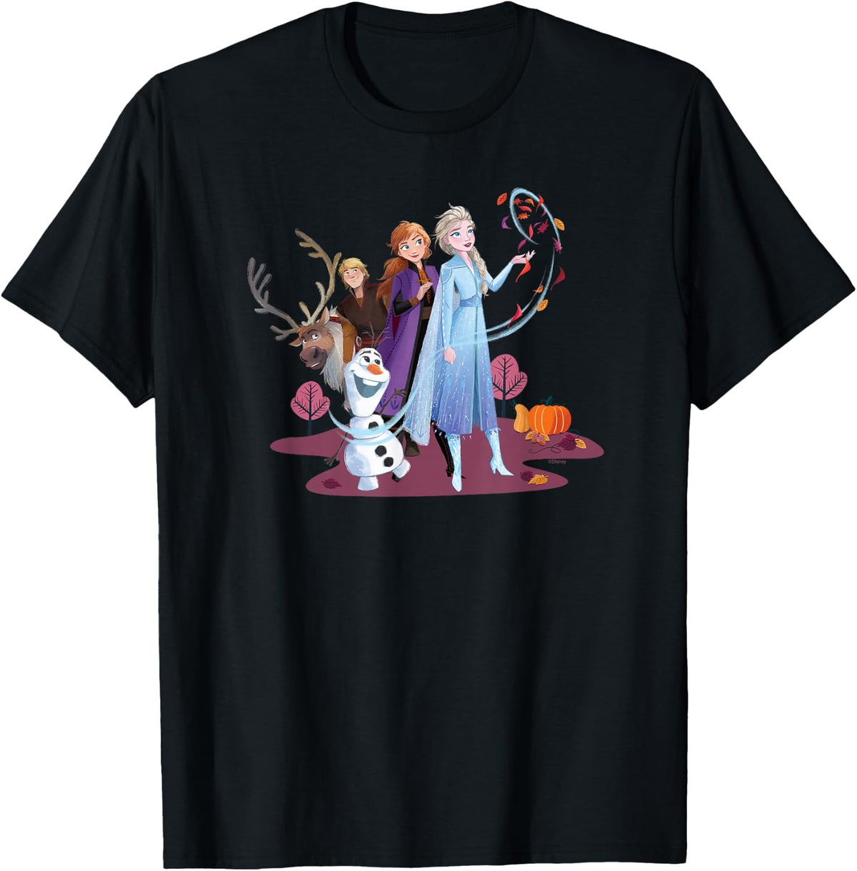 Disney Princess Frozen Elsa Anna Olaf Sven and Kristoff Case T-Shirt