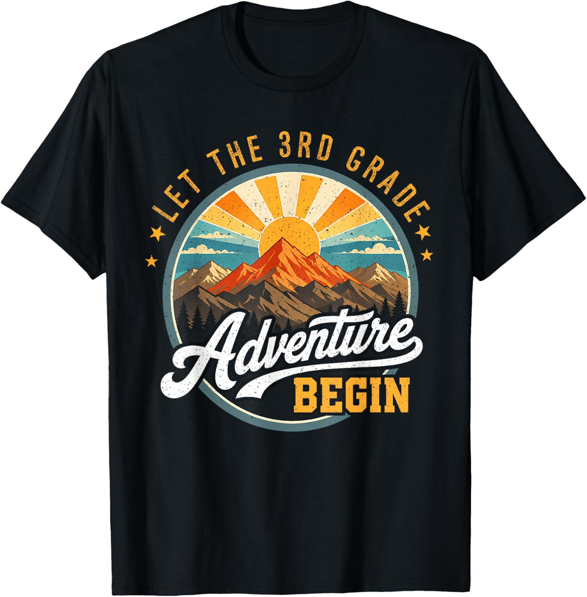 Let the 3rd Grade Adventure Begin Back to School Teacher Kid T-Shirt