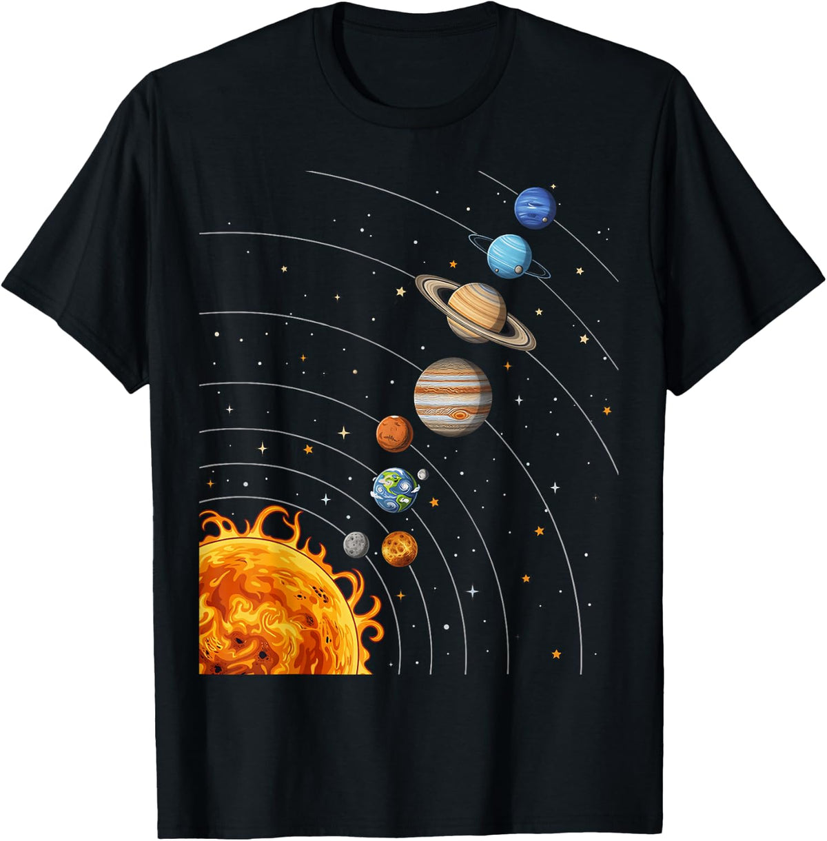Science Space Planets Astronomy Galaxy Kids Boys Girls T-Shirt