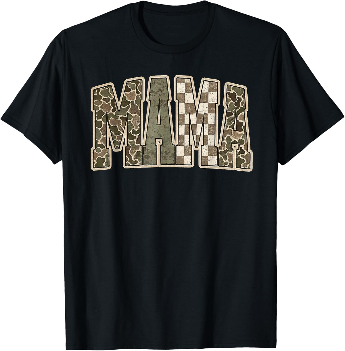 Mama Mommy Happy Mother's Day Mom Life Retro Camouflage T-Shirt