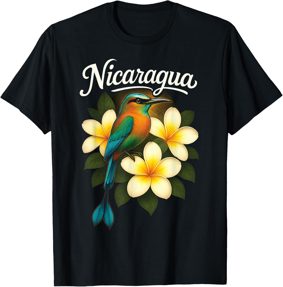 Nicaragua Guardabarranco Sacuanjoche Torogoz 505 Nicoya Flor T-Shirt