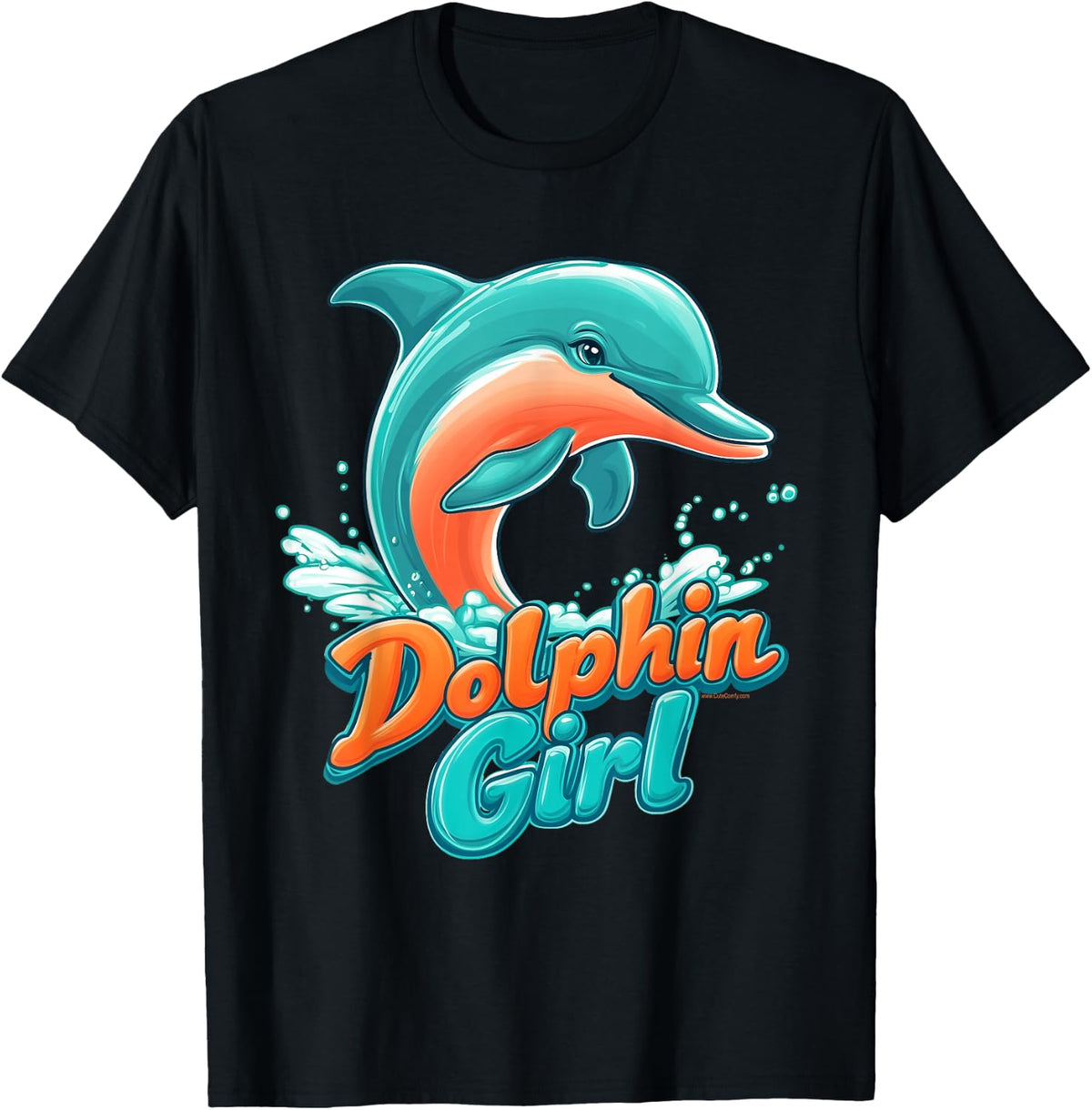 Dolphin Girl Florida Souvenir Miami Beach Gift for Women T-Shirt