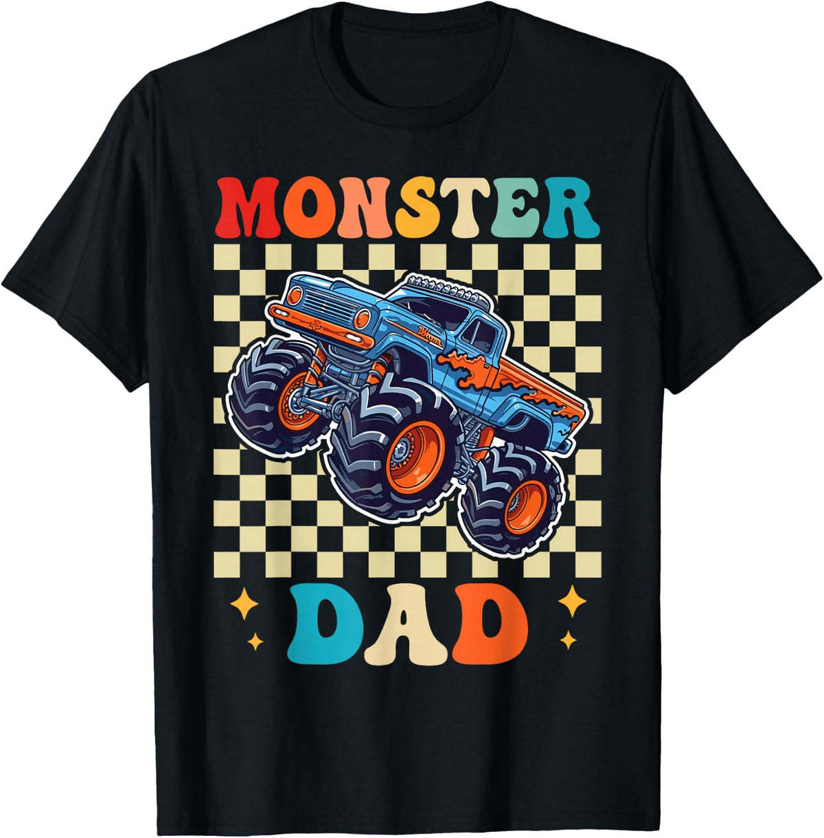 Monster Truck Dad Family Matching Monster Trucks Birthday T-Shirt