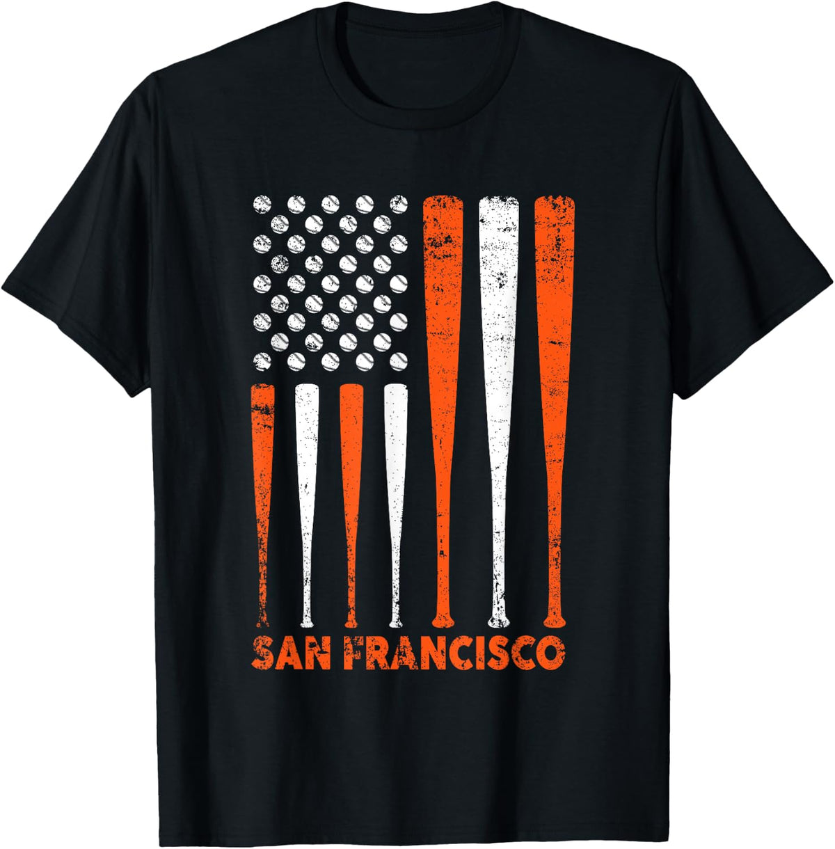 San Francisco Flag Vintage Baseball Gift for Men Women Kids T-Shirt