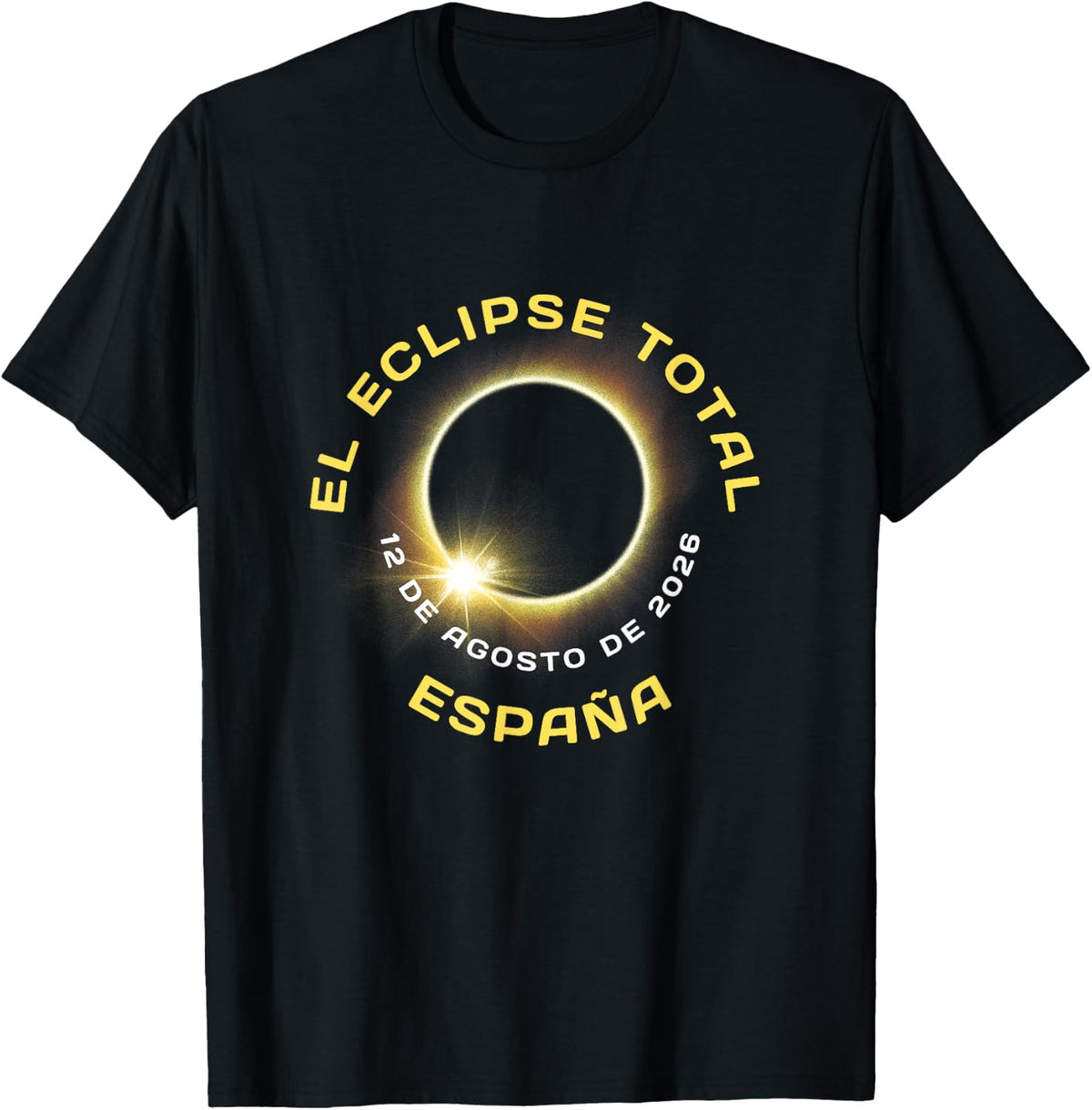 Espana Spain Solar Eclipse Totality August 12, 2026 T-Shirt
