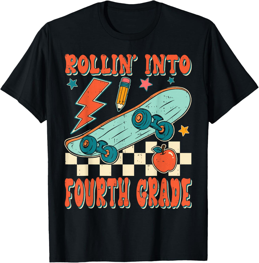 4th Grade for Boys Back to School First Day Fourth Grade T-Shirt