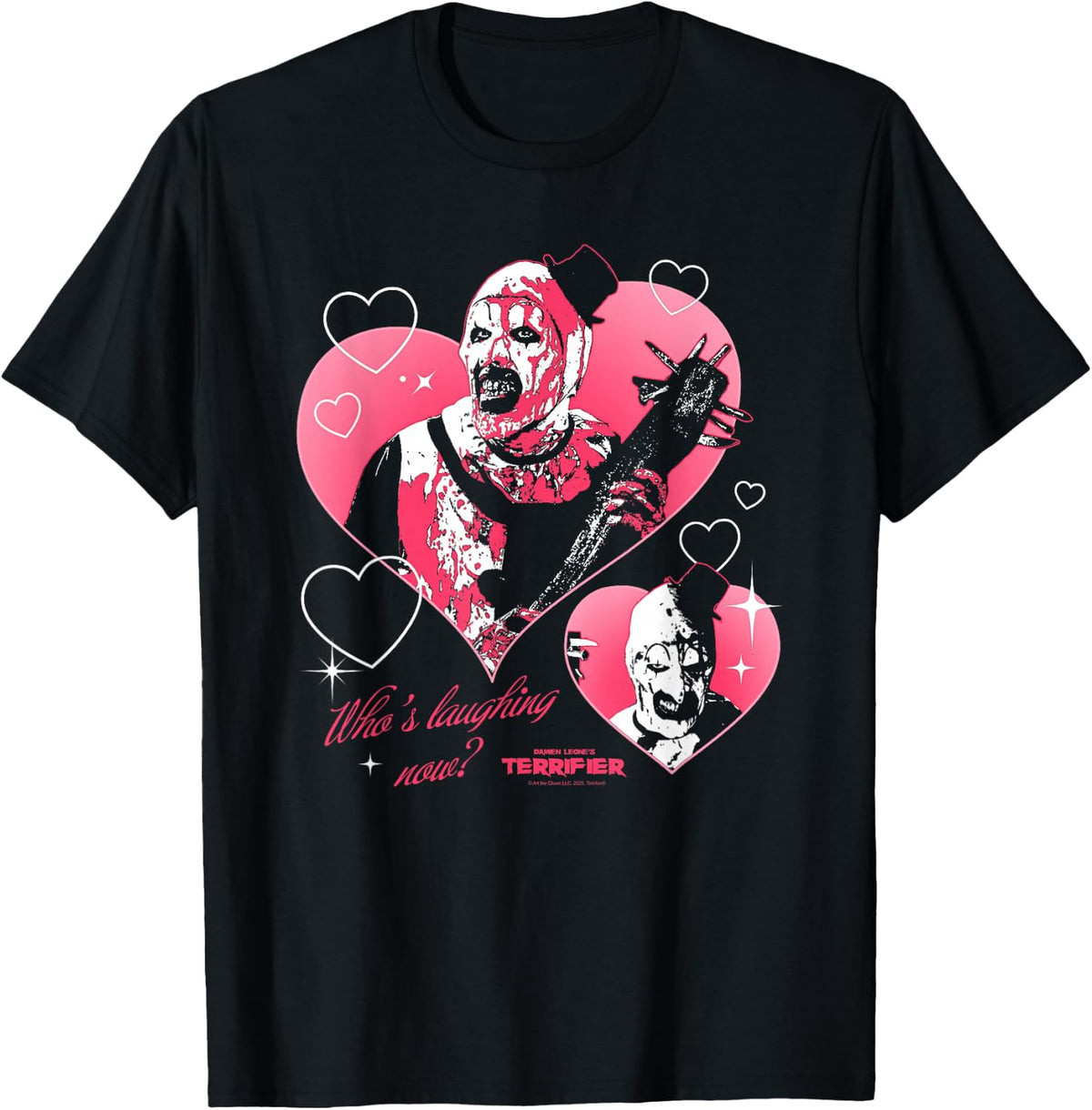 Terrifier I Heart Art Creepy Valentine's Day Horror Movie T-Shirt