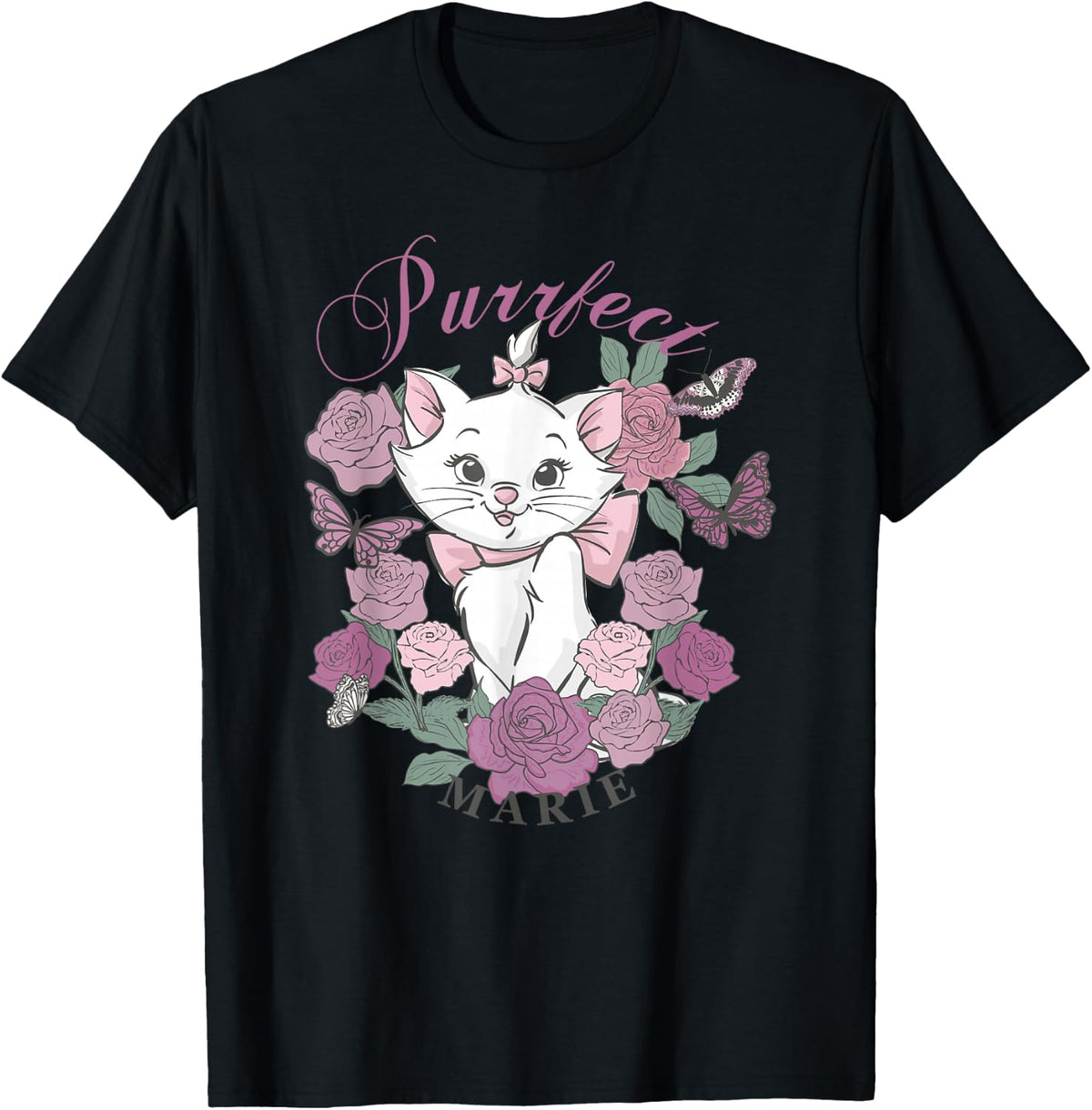 Disney The Aristocats Marie Beautiful Roses Bouquet Portrait T-Shirt