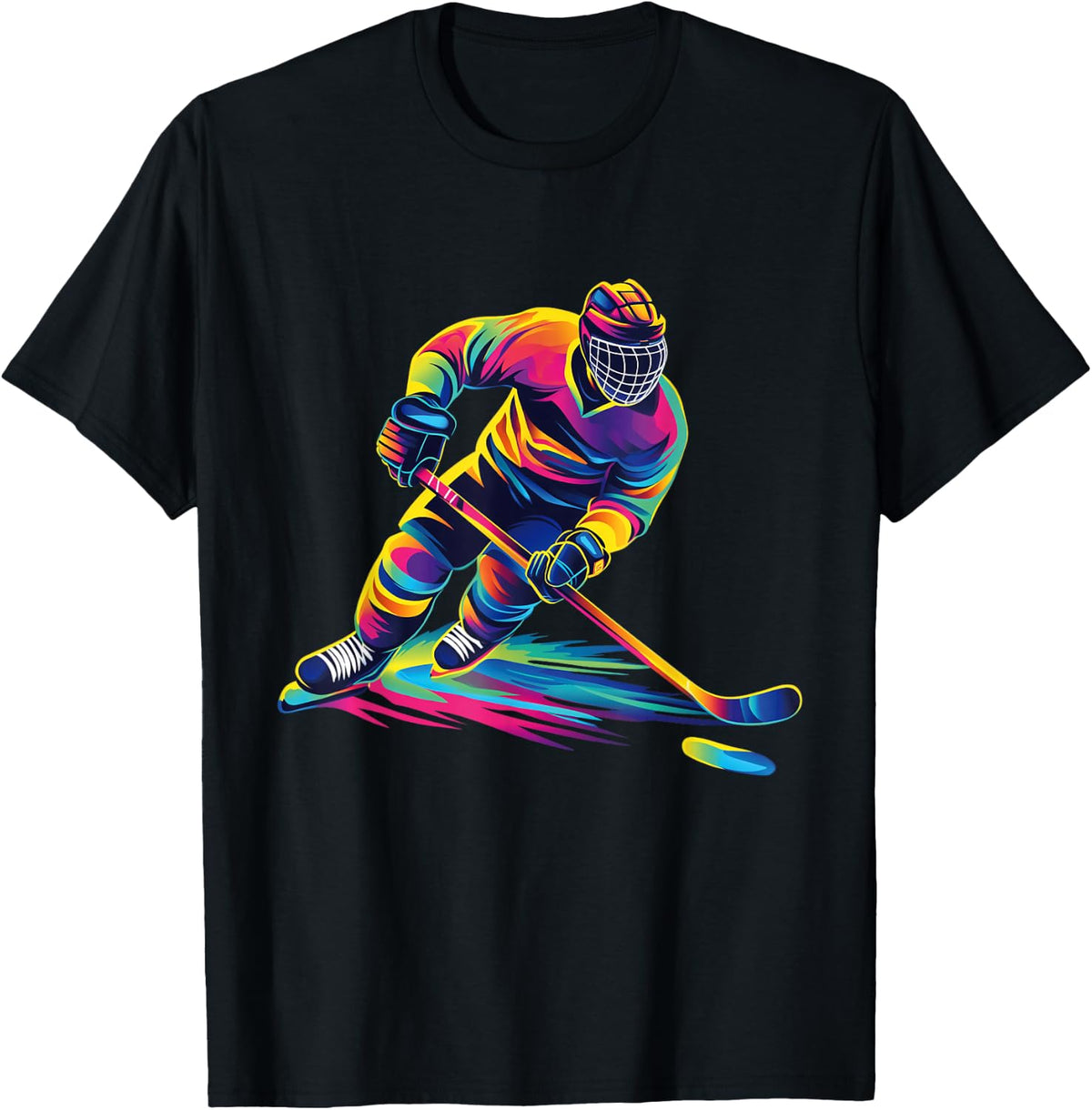 Hockey Player and Fan Graphic T-Shirt