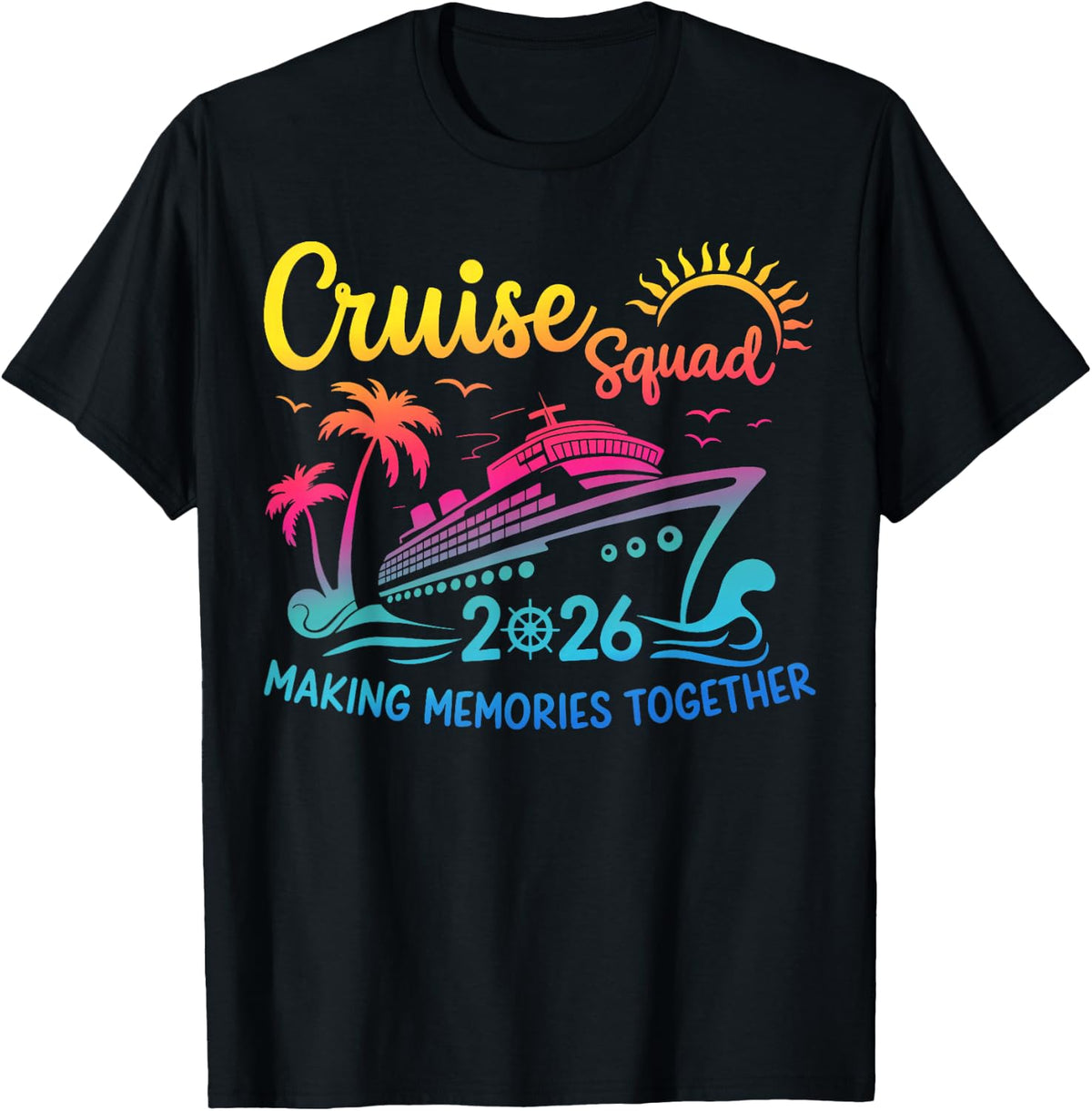 Cruise Squad 2026 Summer Vacation Matching Family Cruise Tees T Shirts for Men Women and Kids