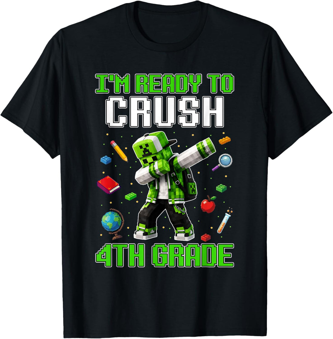 Back to School 4th Grade Boys Gamer First Day Fourth Grade T-Shirt