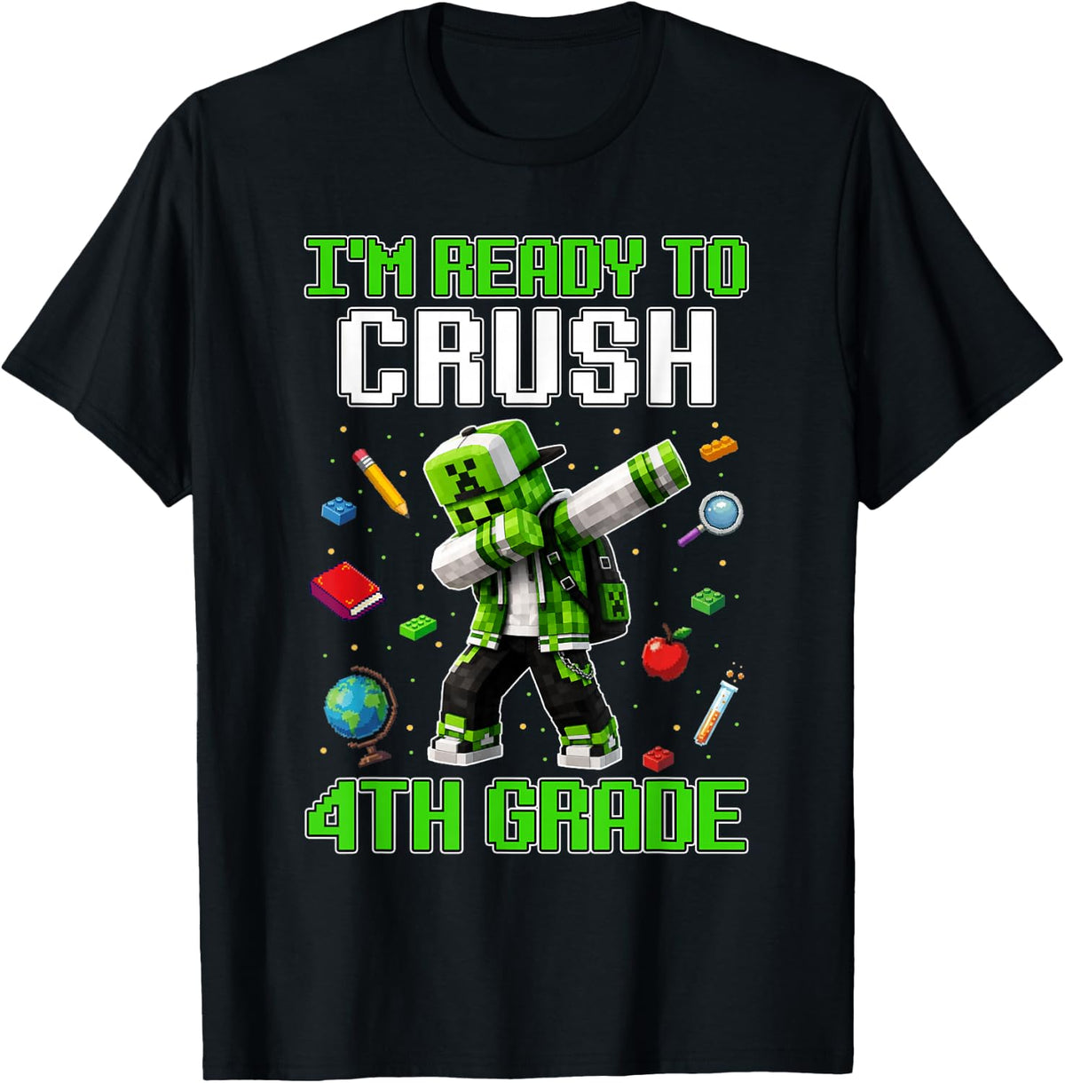 Back to School 4th Grade Boys Gamer First Day Fourth Grade T-Shirt