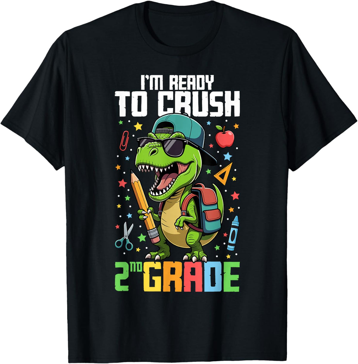 Ready to Crush 2nd Grade Boys First Day of Second Grade Kids T-Shirt