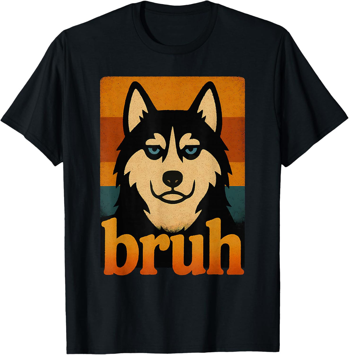 Bruh Husky Shirt Funny Meme Graphic Tee for Teen Boys Girls T-Shirt