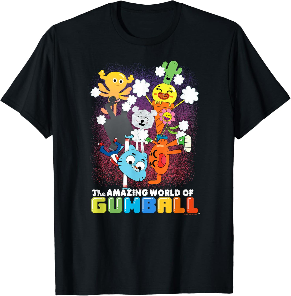 Colorful Characters Cartoon T-Shirt