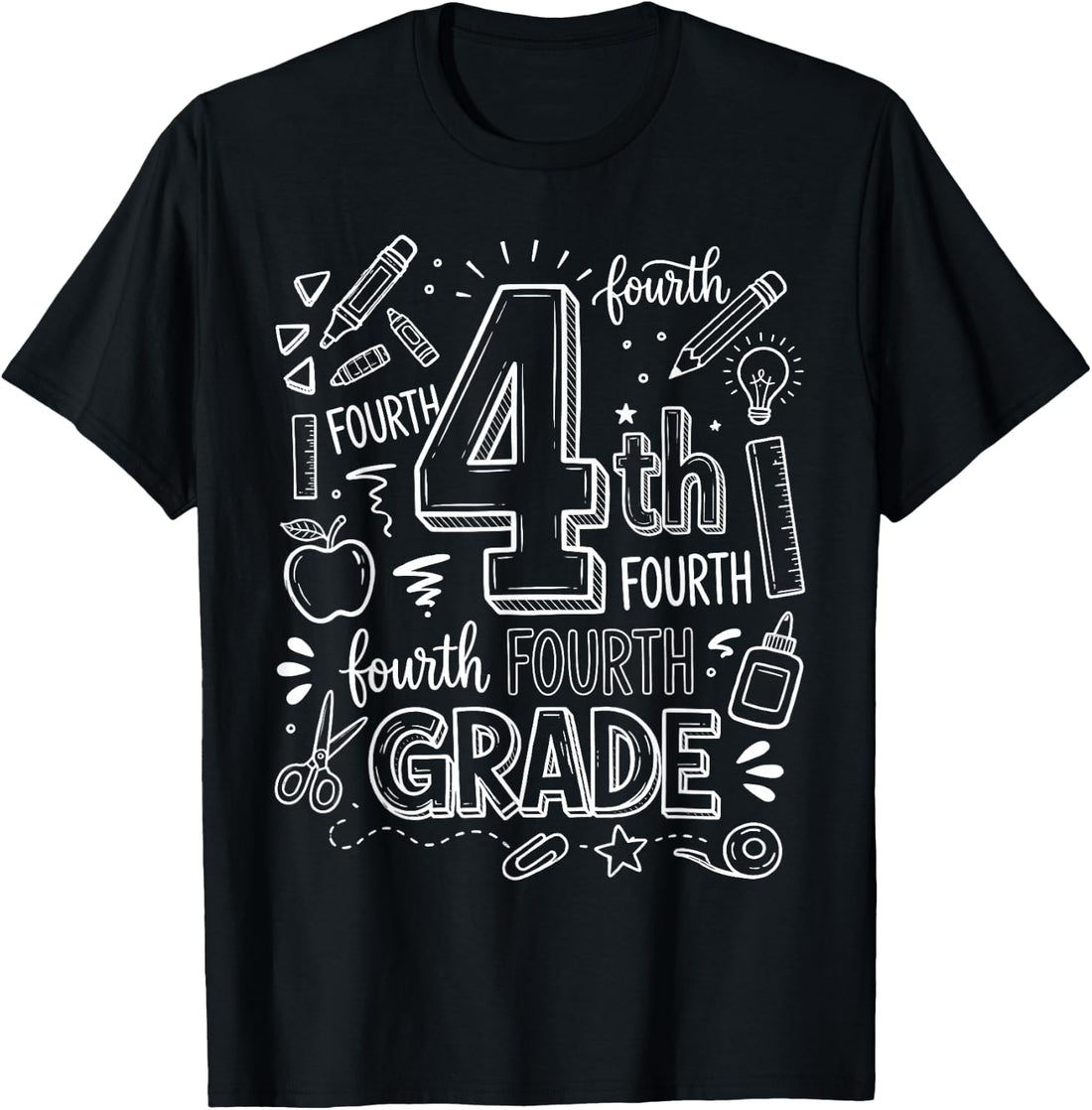 4th Grade for Boys Back to School First Day Fourth Grade T-Shirt