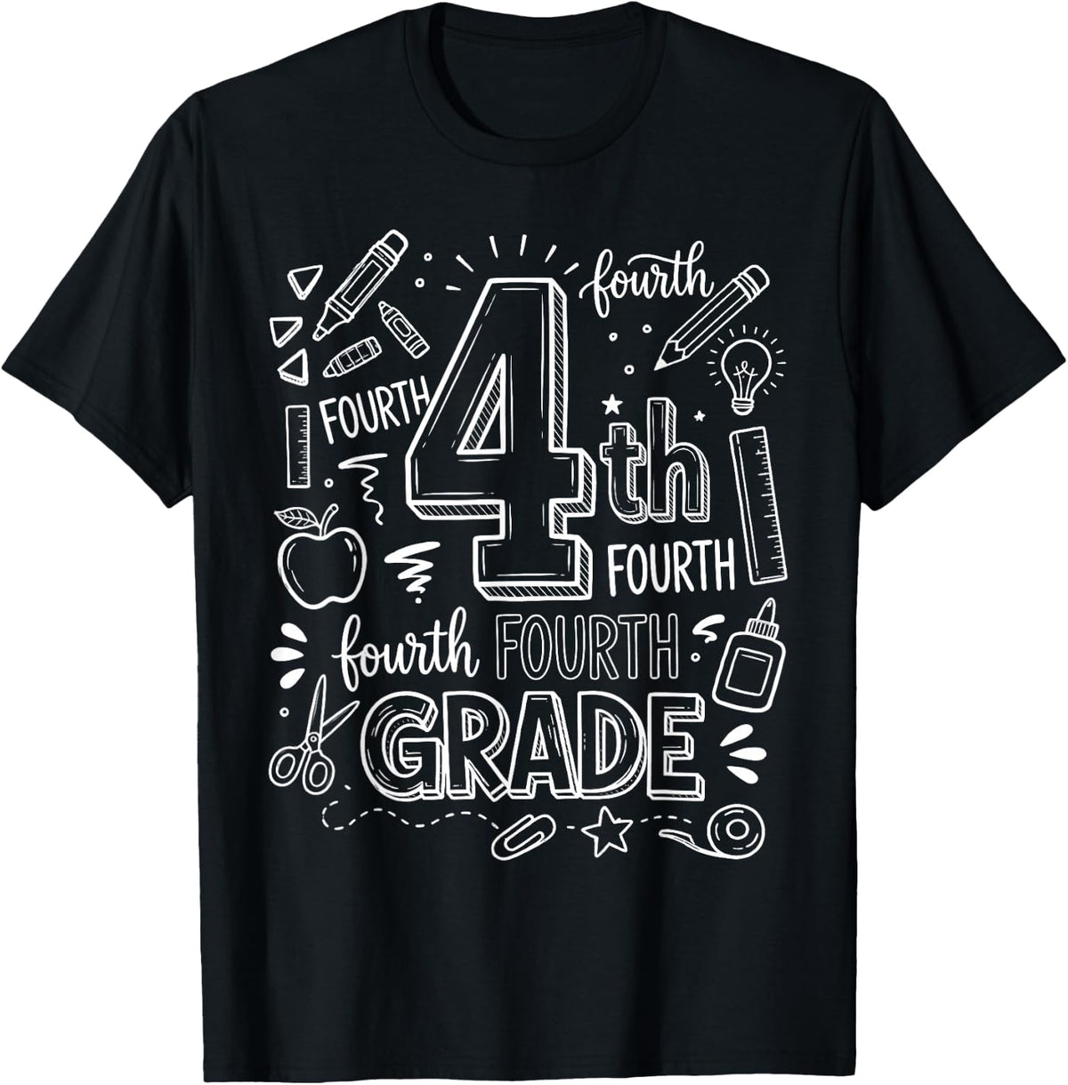 4th Grade for Boys Back to School First Day Fourth Grade T-Shirt