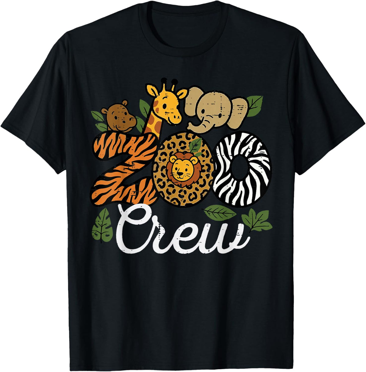 Zoo Crew Animals Safari Wildlife Matching Kids Men Women T-Shirt