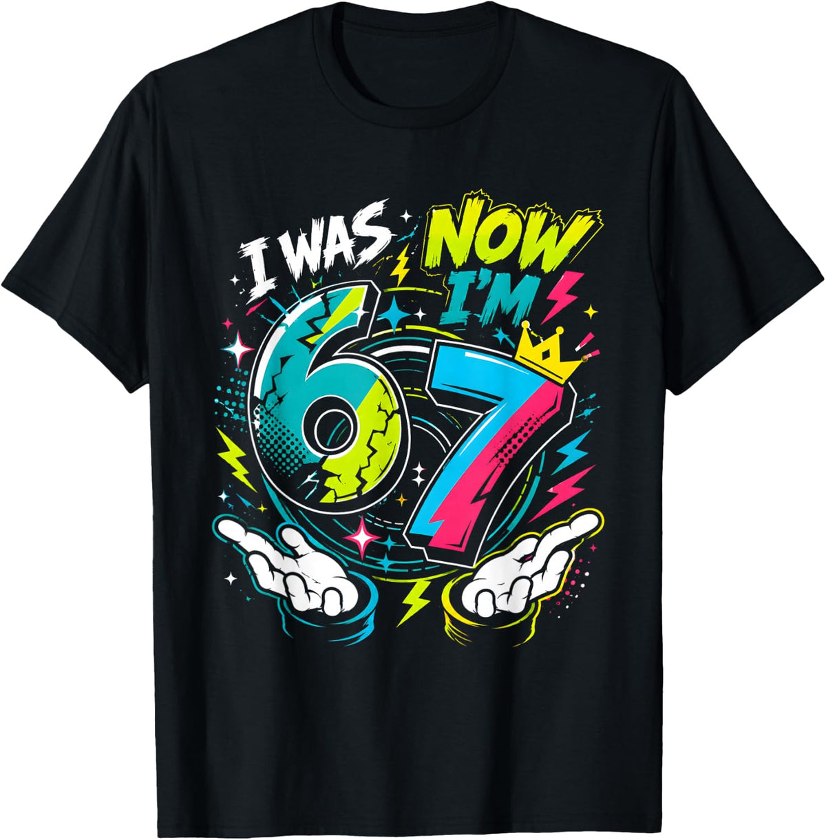 I was 6 Now I'm 7 7th Birthday 6 7 Birthday Boys T-Shirt
