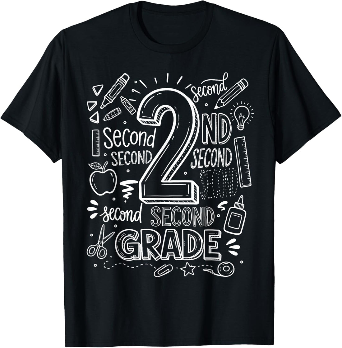 2nd Grade for Boys Back to School First Day Second Grade T-Shirt