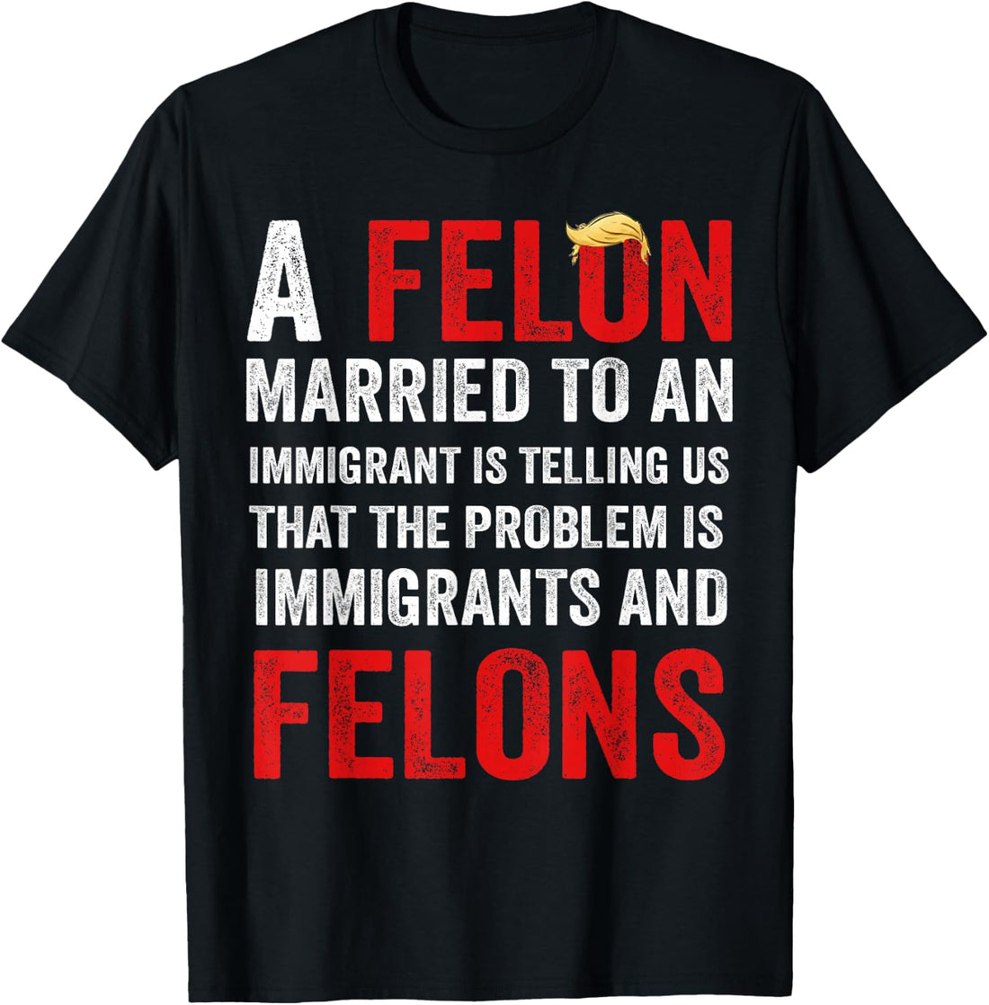 A Felon Married to an Immigrant is Telling Us that Problem T-Shirt
