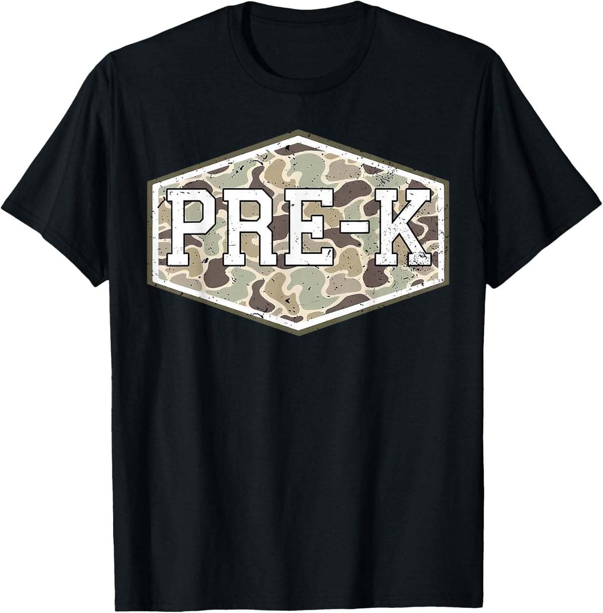 Camo Pre-K Boys Back to School Grade Students Teachers T-Shirt