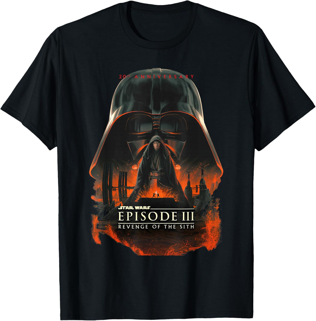 Star Wars 20th Anniversary Episode III Epic Big Chest Poster T-Shirt