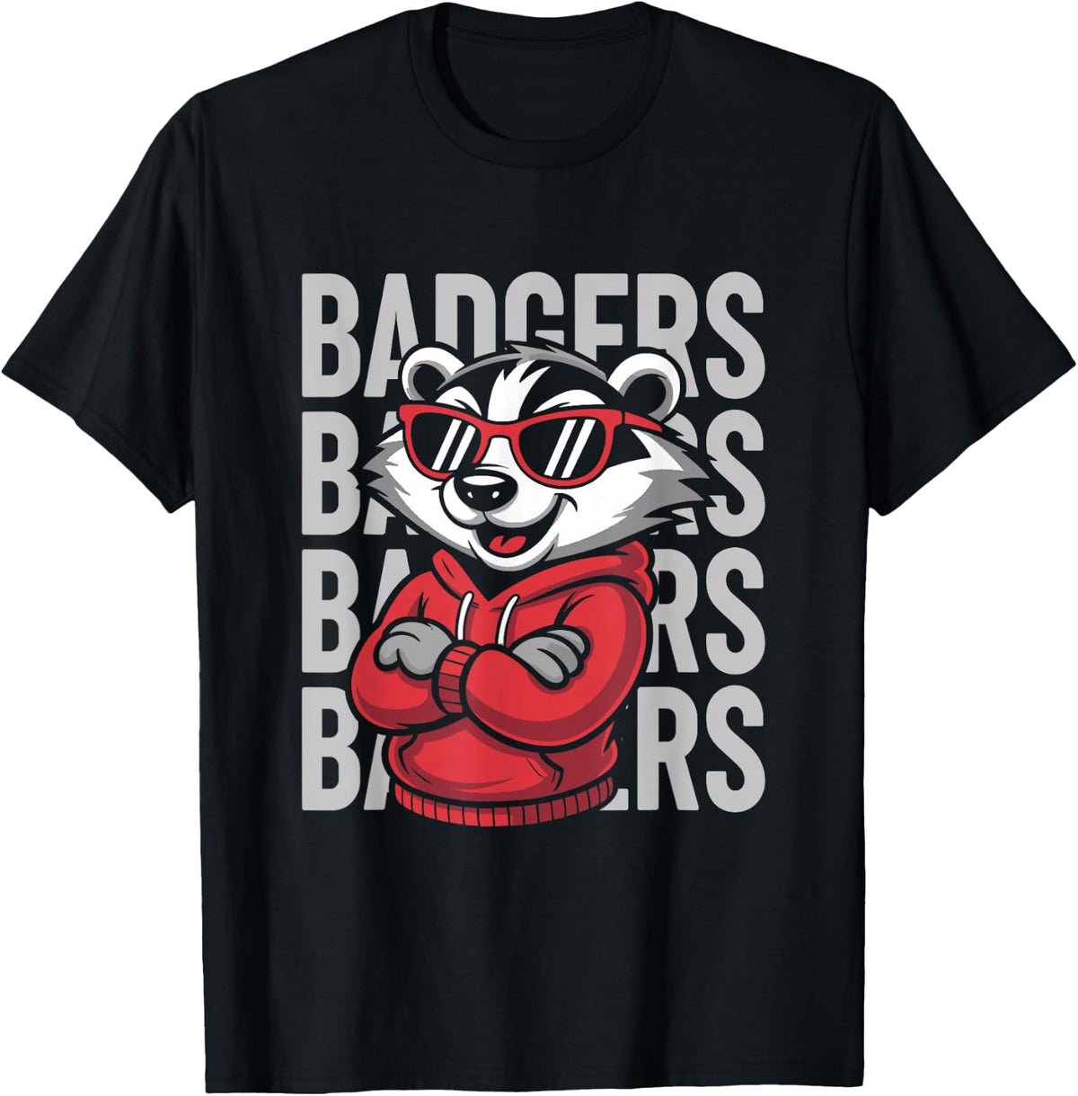 Vintage Badger Gift for Men Women Boys Girls Kids T-Shirt