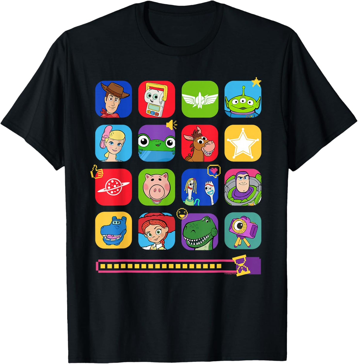 Disney and Pixar's Toy Story 5 Character Portrait Grid T-Shirt
