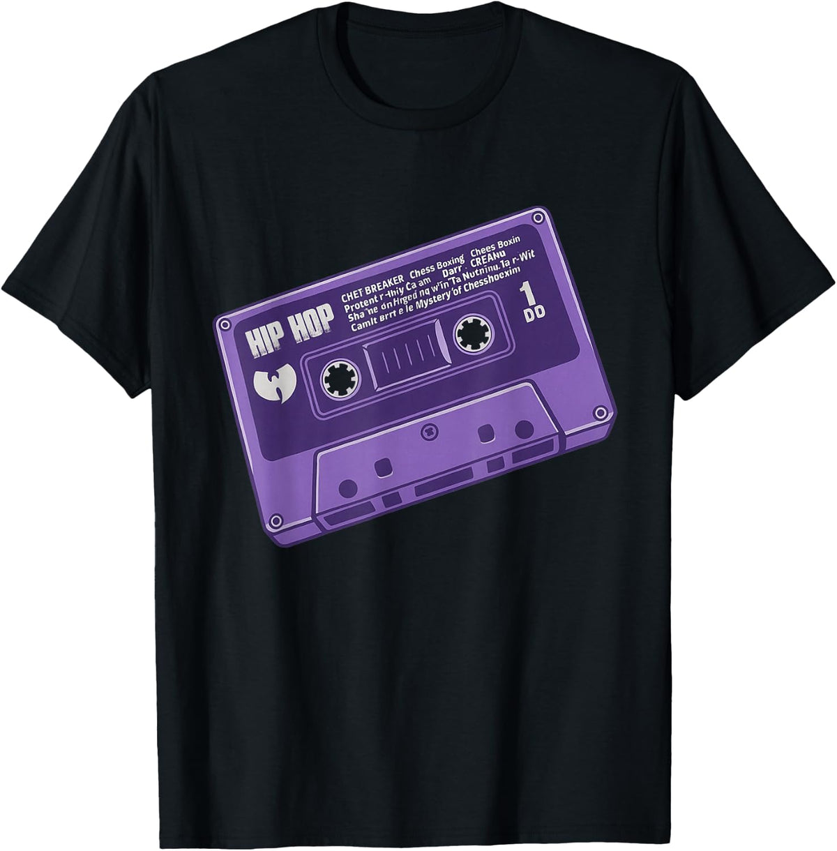 Purple Cassette Tape Retro Vintage 90s Hip Hop Music Lover T-Shirt