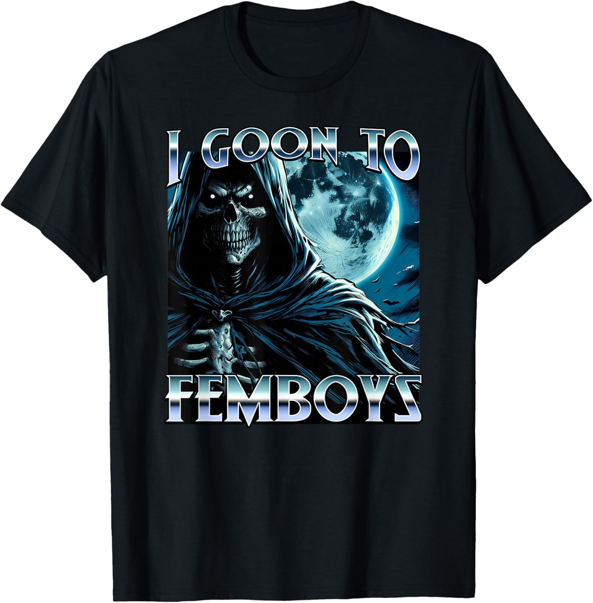 I Goon to FEMBOYS Certified Gooner Brainrot Meme Edging T-Shirt