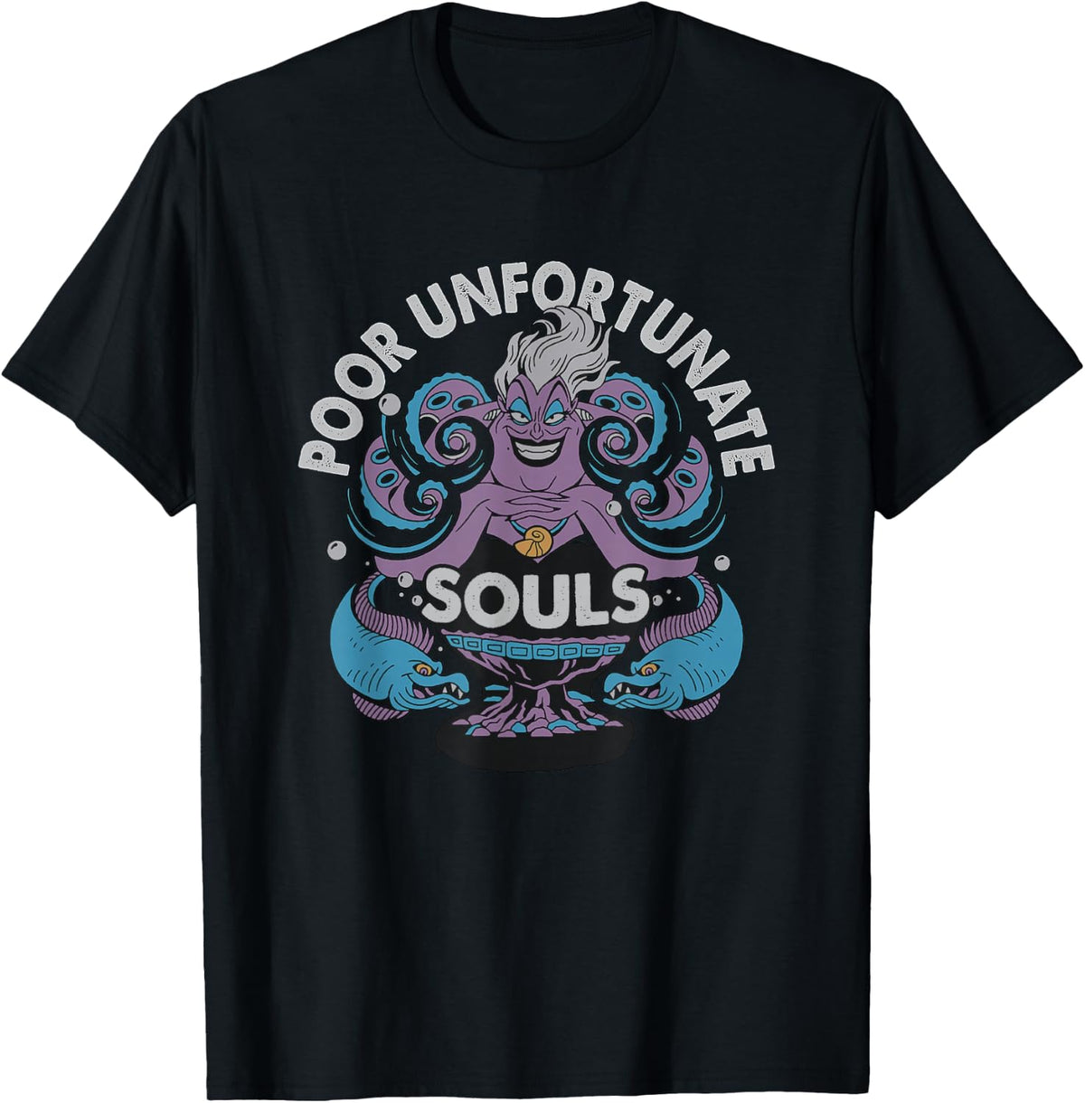 Disney Villains Ursula Poor Unfortunate Souls Retro Poster T-Shirt