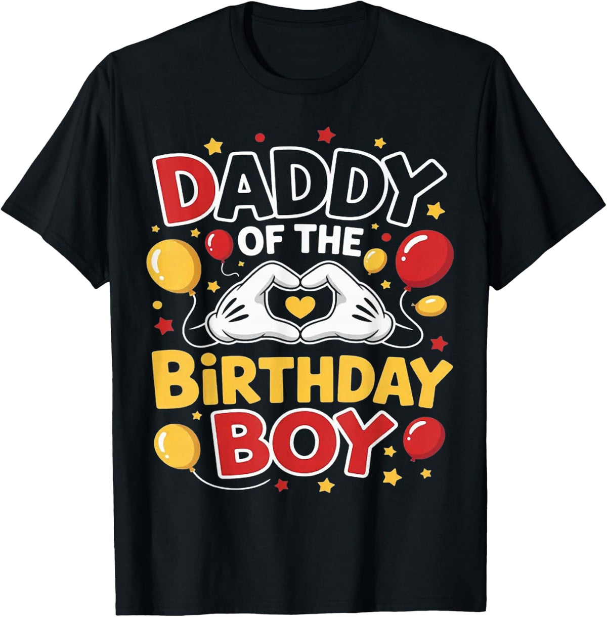 Daddy of The Birthday Boy Shirt Matching Dad Son Family Bday T-Shirt