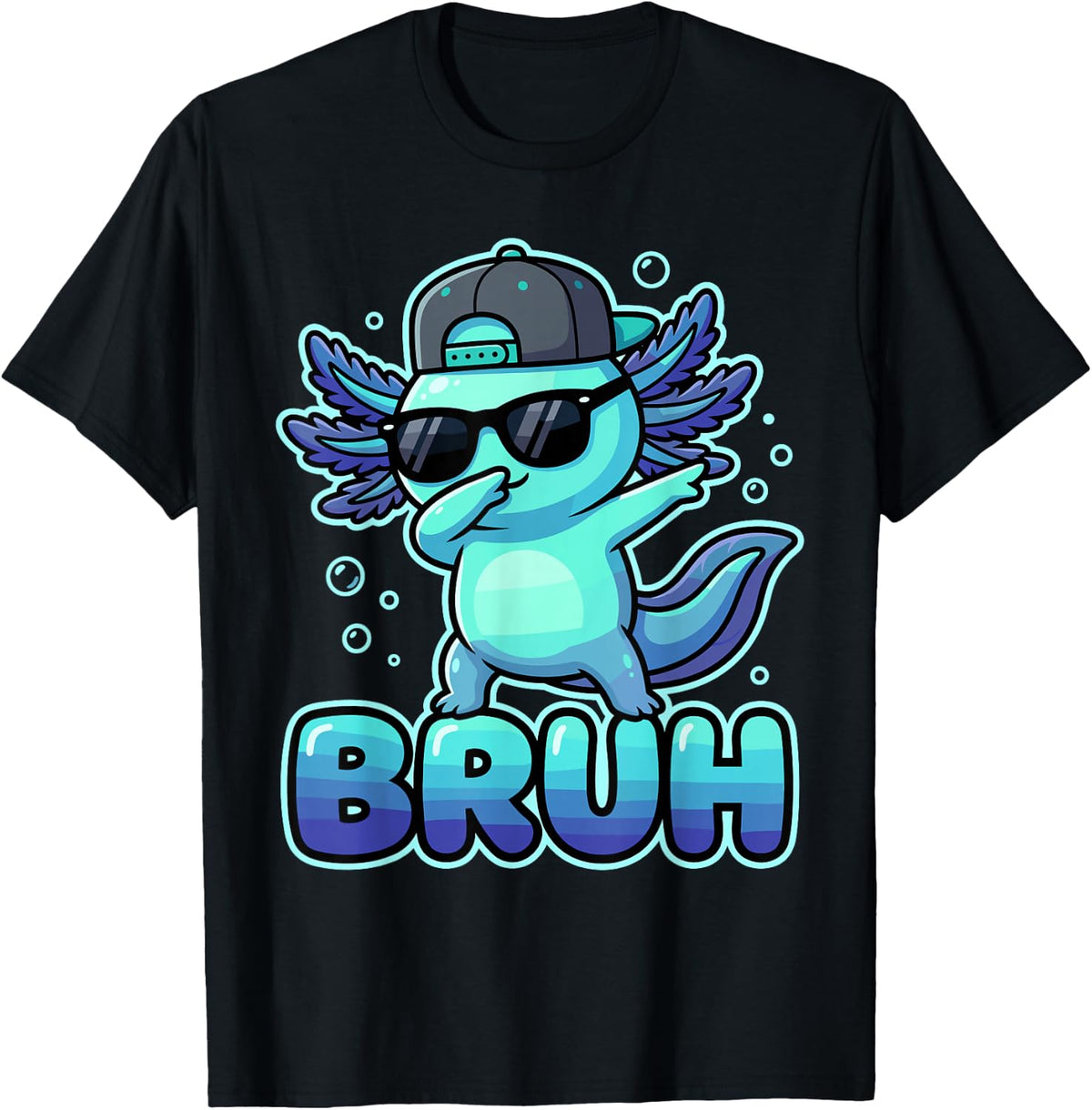 Funny Axolotl Design for Boys Kids Men Axolotl Lovers T-Shirt