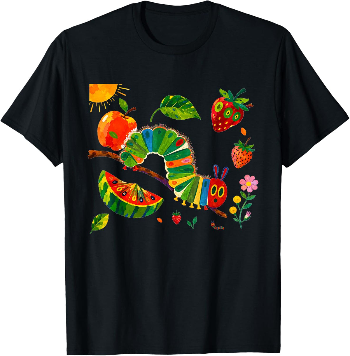 Flower Cute Caterpillar Costume Garden Floral Bug Lover Kid T-Shirt