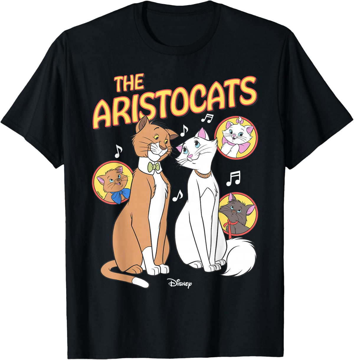 Disney The Aristocats Duchess & O'Malley Musical Art T-Shirt