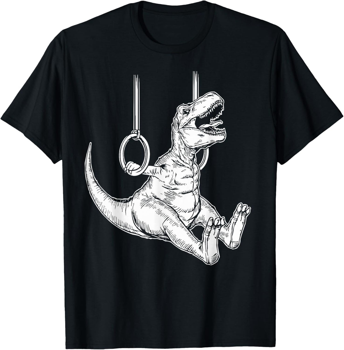 Gymnastics Dinosaur Rings Kids Boys Gymnast T-Shirt