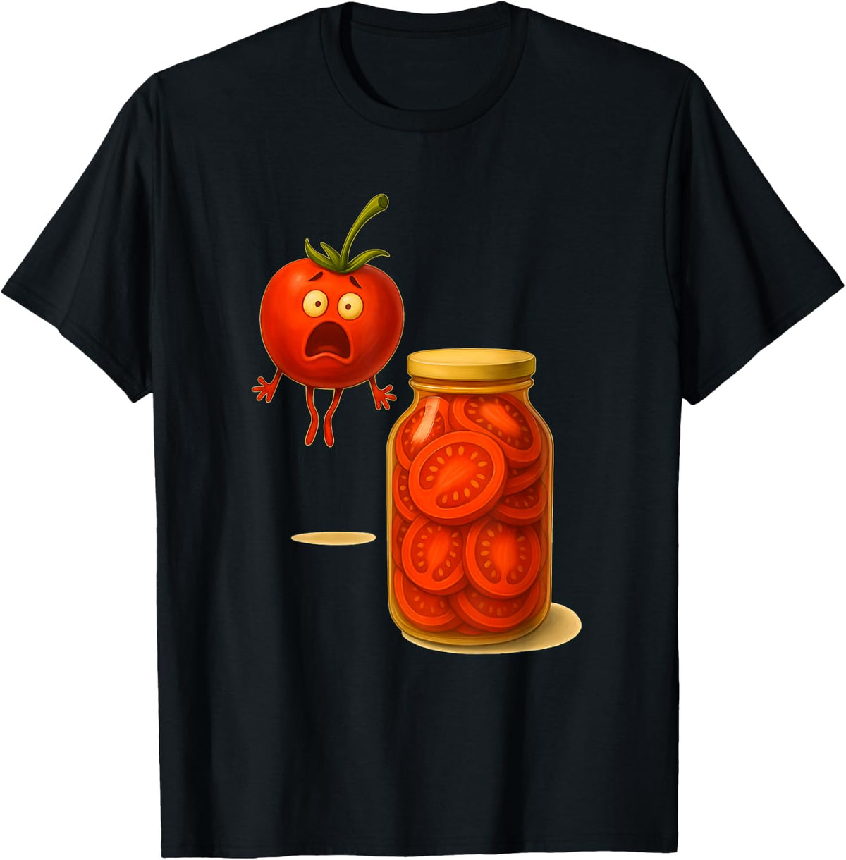 Funny Tomato Surprise A Jar of Sliced Tomatoes T-Shirt