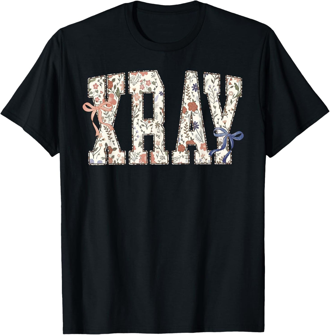 Wildflower Xray Rad Tech Coquette Bow Radiology Department T-Shirt