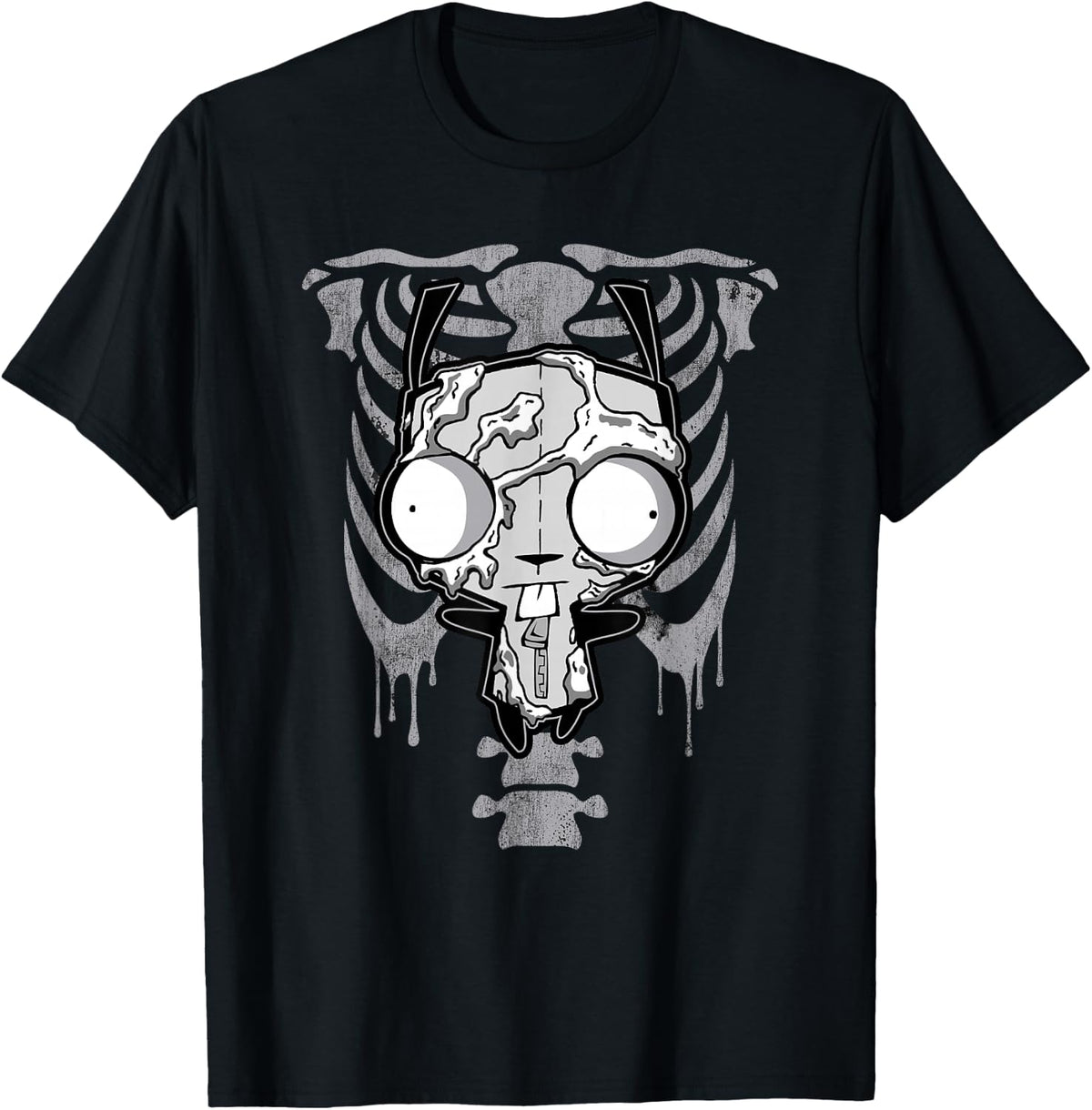 Invader Zim Gir Skeleton Rib Cage T-Shirt