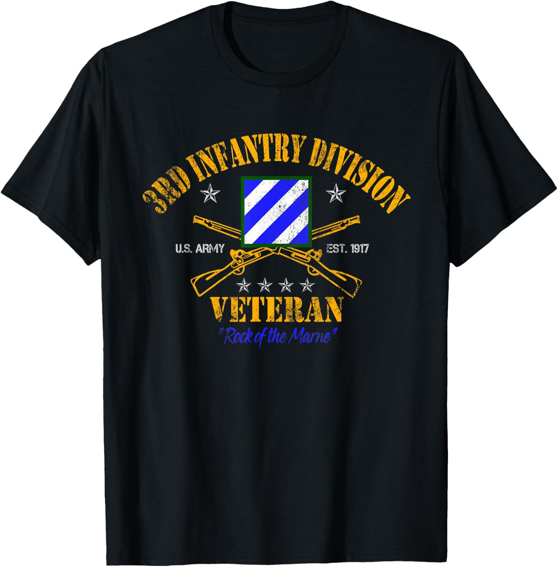 3rd Infantry Division Veteran Shirt Vintage Veterans Day Men T-Shirt