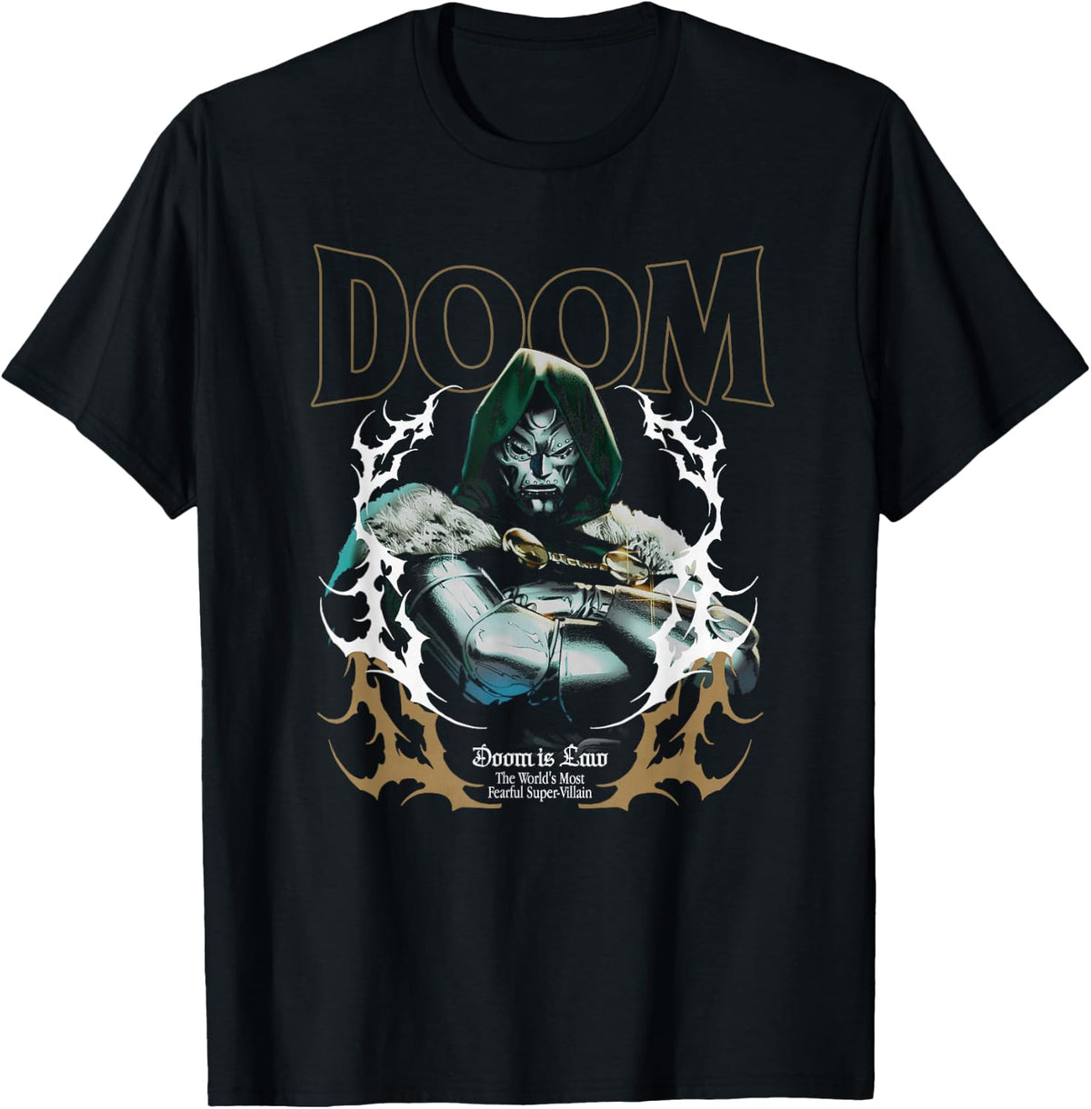 Marvel Comics Dr. Doom Law The World's Most Fearful Villain T-Shirt