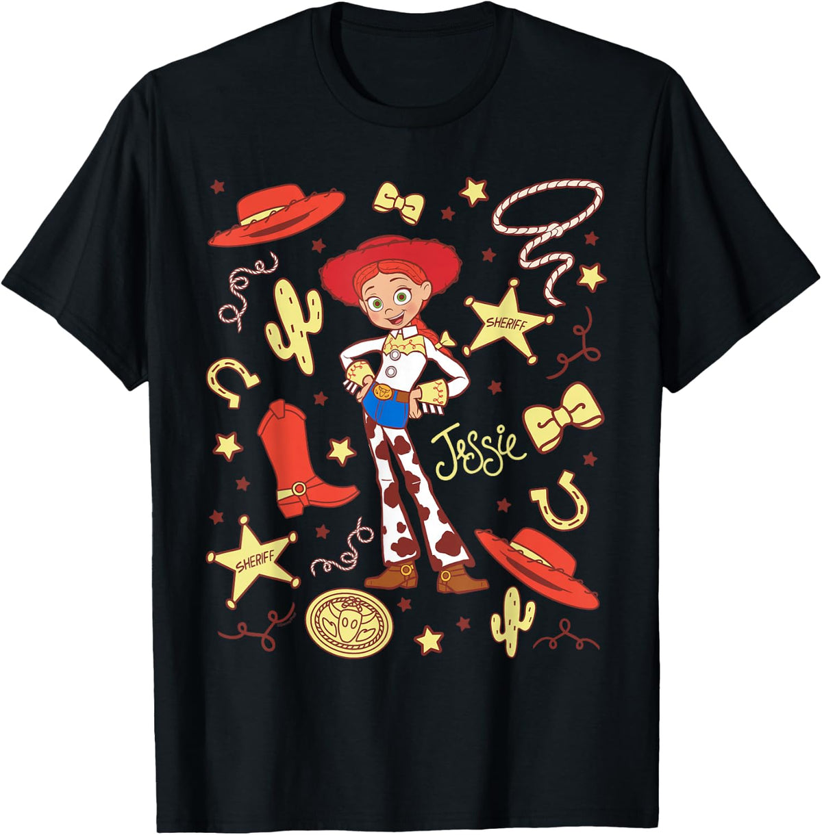 Disney and Pixar's Toy Story Jessie Cowgirl Western Collage T-Shirt