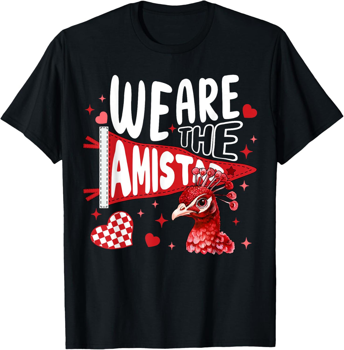 We are Amistad Retro Mascot School Cheering T-Shirt