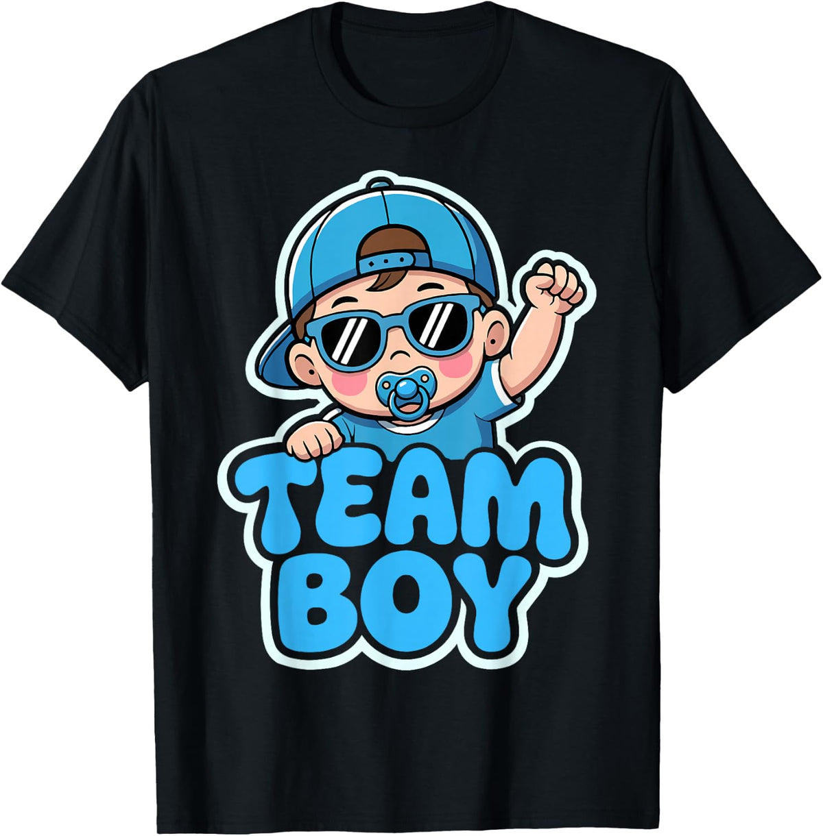 Gender Reveal Party Team Boy Cute Announcement T-Shirt