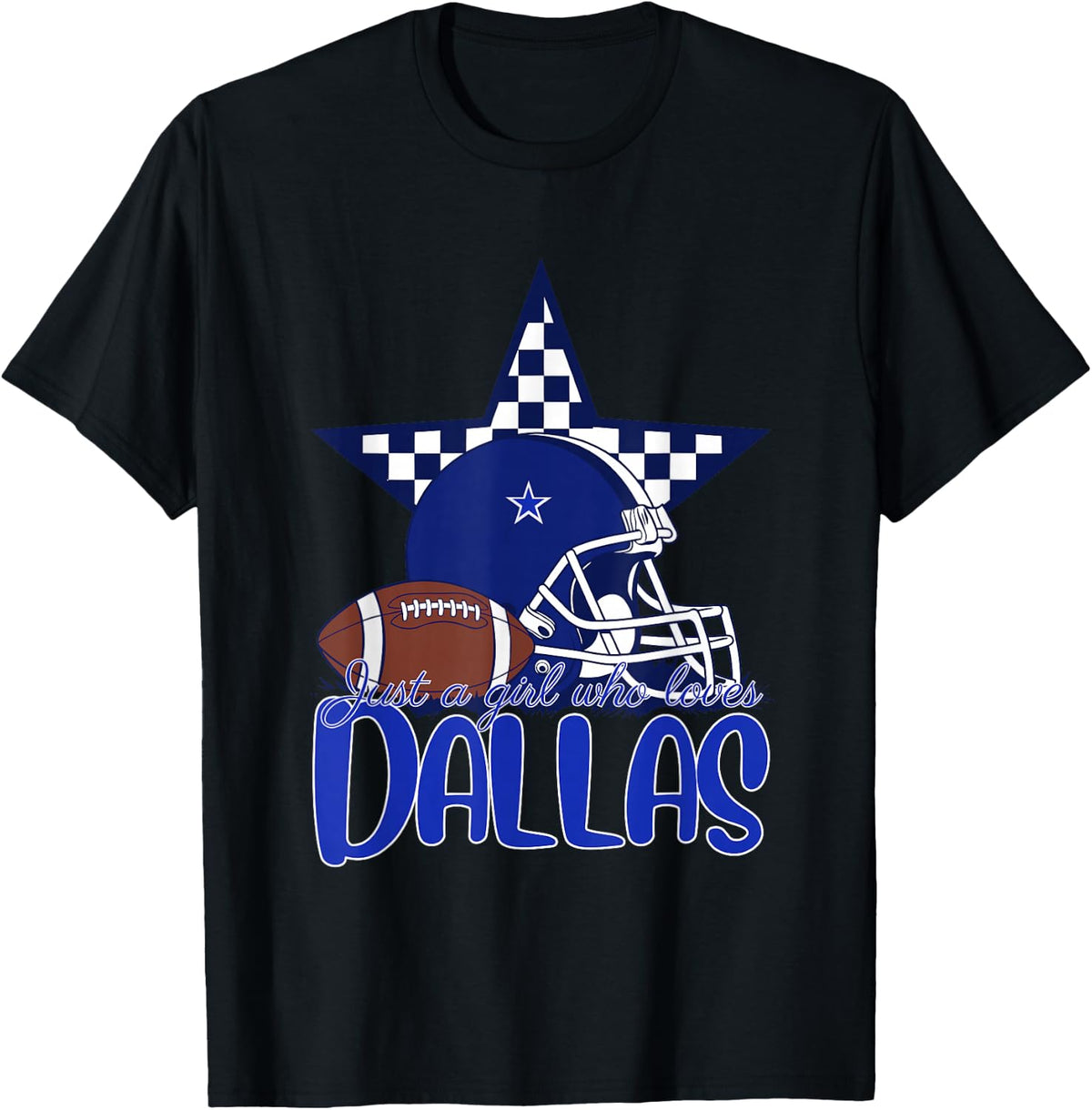 Just a Girl Who Loves Dallas Tee for Women Mom Kids Girls T-Shirt