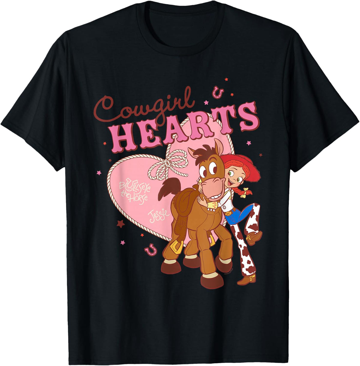 Disney and Pixar's Toy Story Jessie Bullseye Cowgirl Hearts T-Shirt